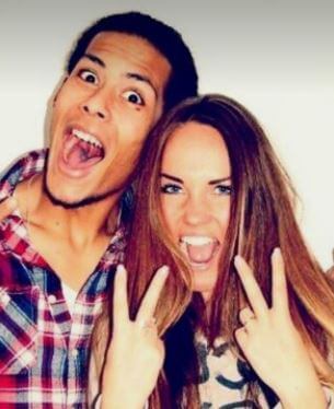 Jordan van Dijk brother Virgil van Dijk and sister-in-law.
